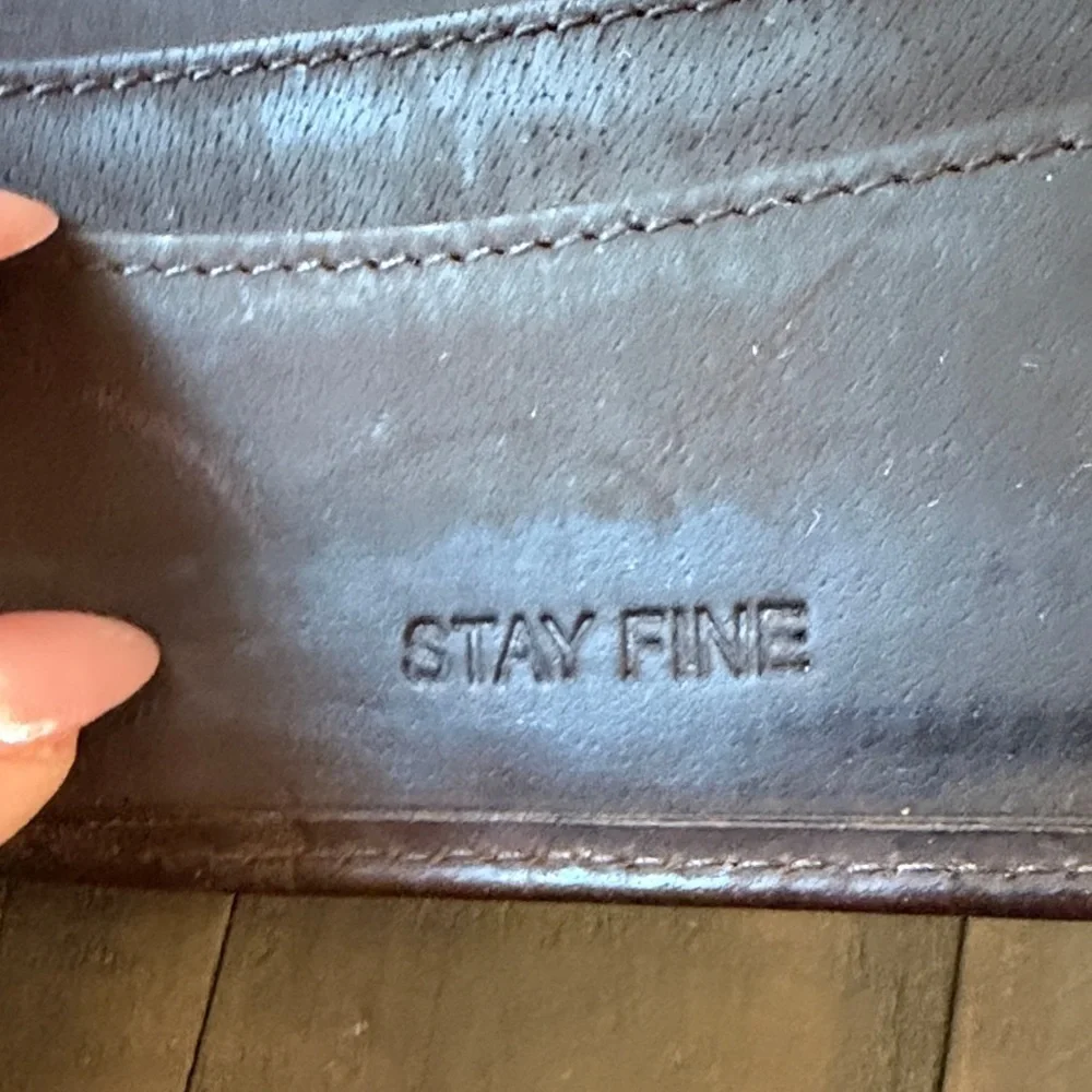 Stay Fine Brown Leather Wallet for Men
